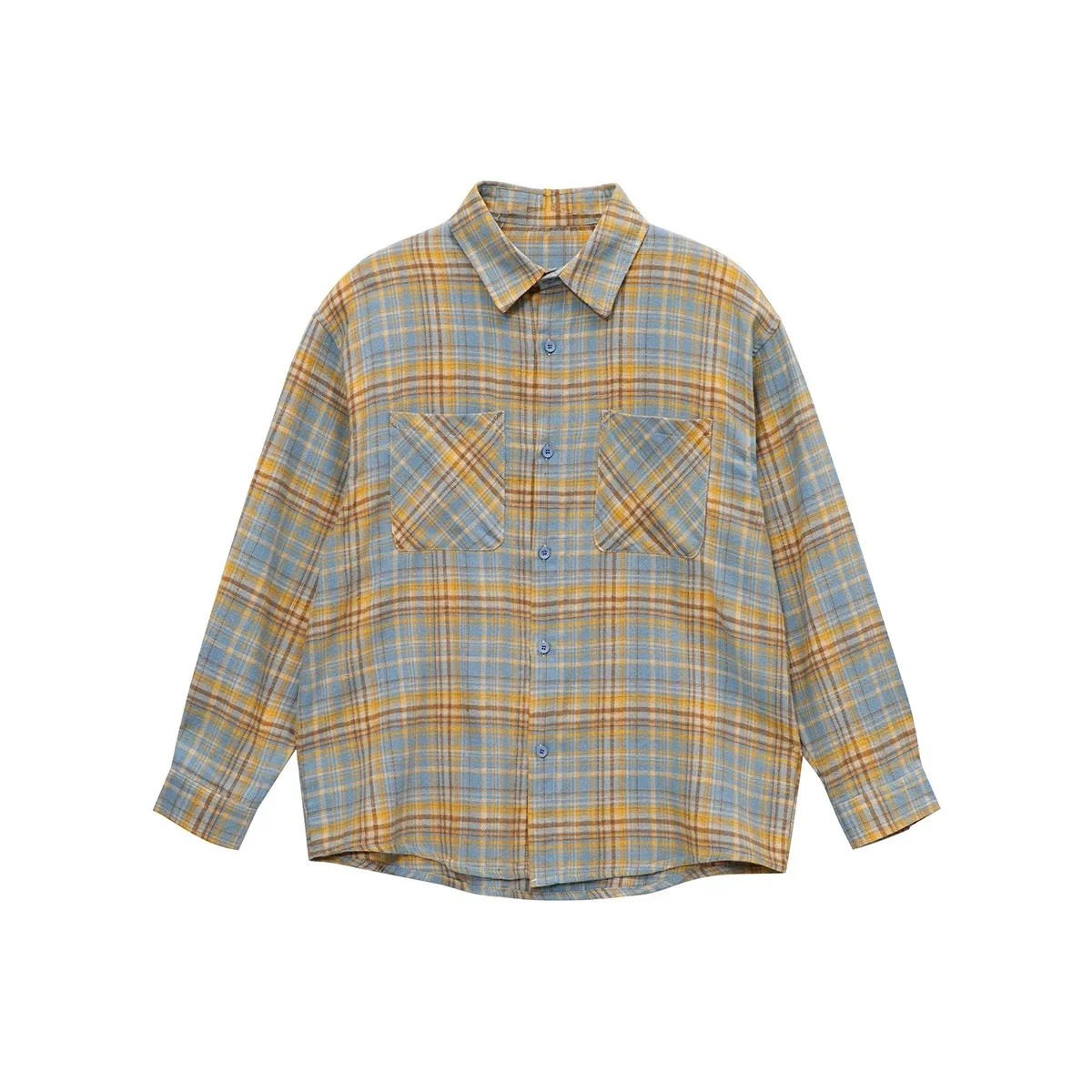 MYSUOLOVE All Season fashion plaid shirt for couples