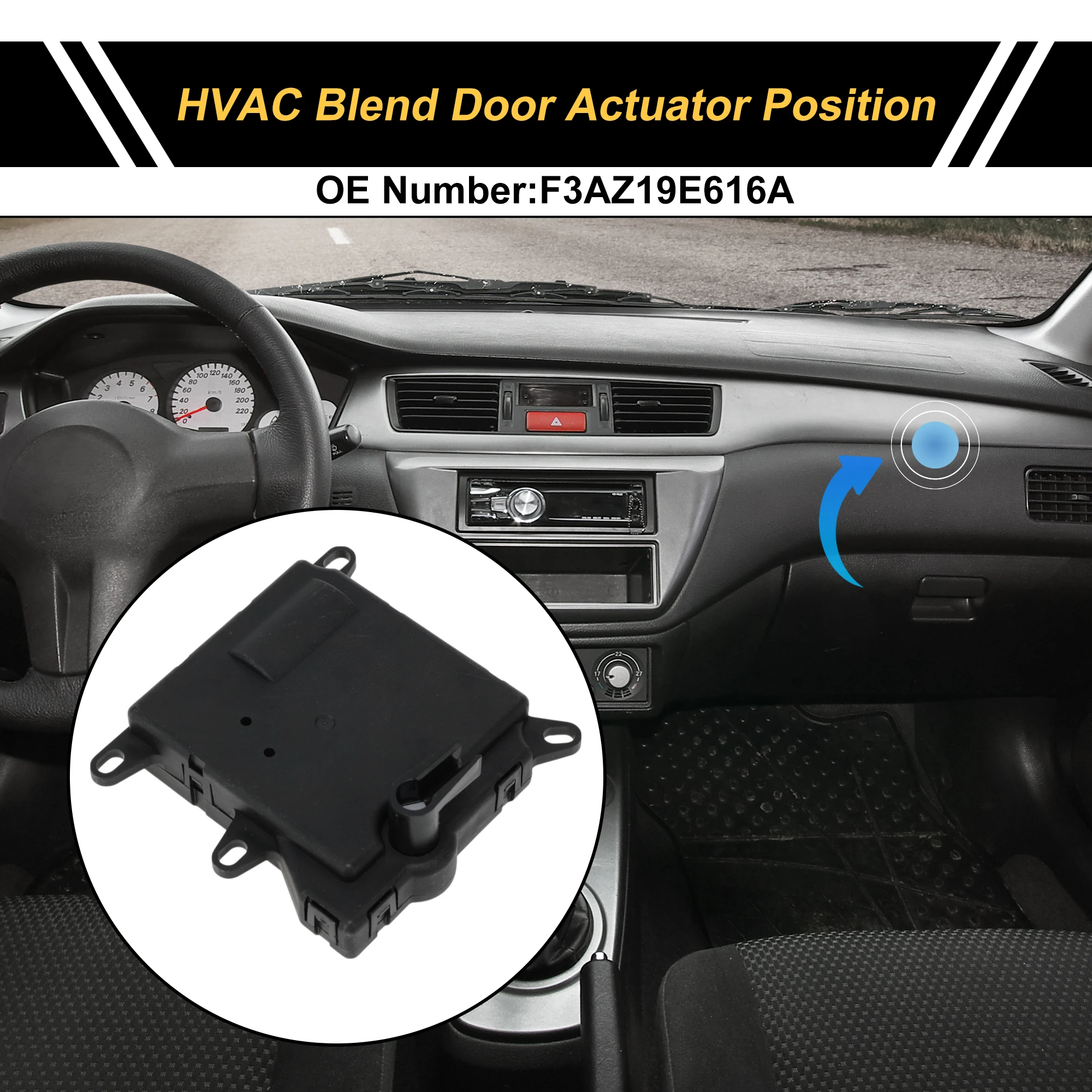 

Привод двери смеси обогревателя UXCELL HVAC для Ford Victoria 2005-2011 No F3AZ19E616A