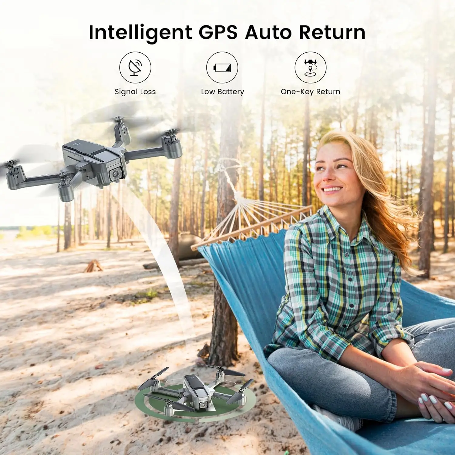 Holy Stone HS440D 4K GPS Drone: 20min Flight, Follow Me, Return, 5G FPV, Foldable, under 249g, Pro,C0..