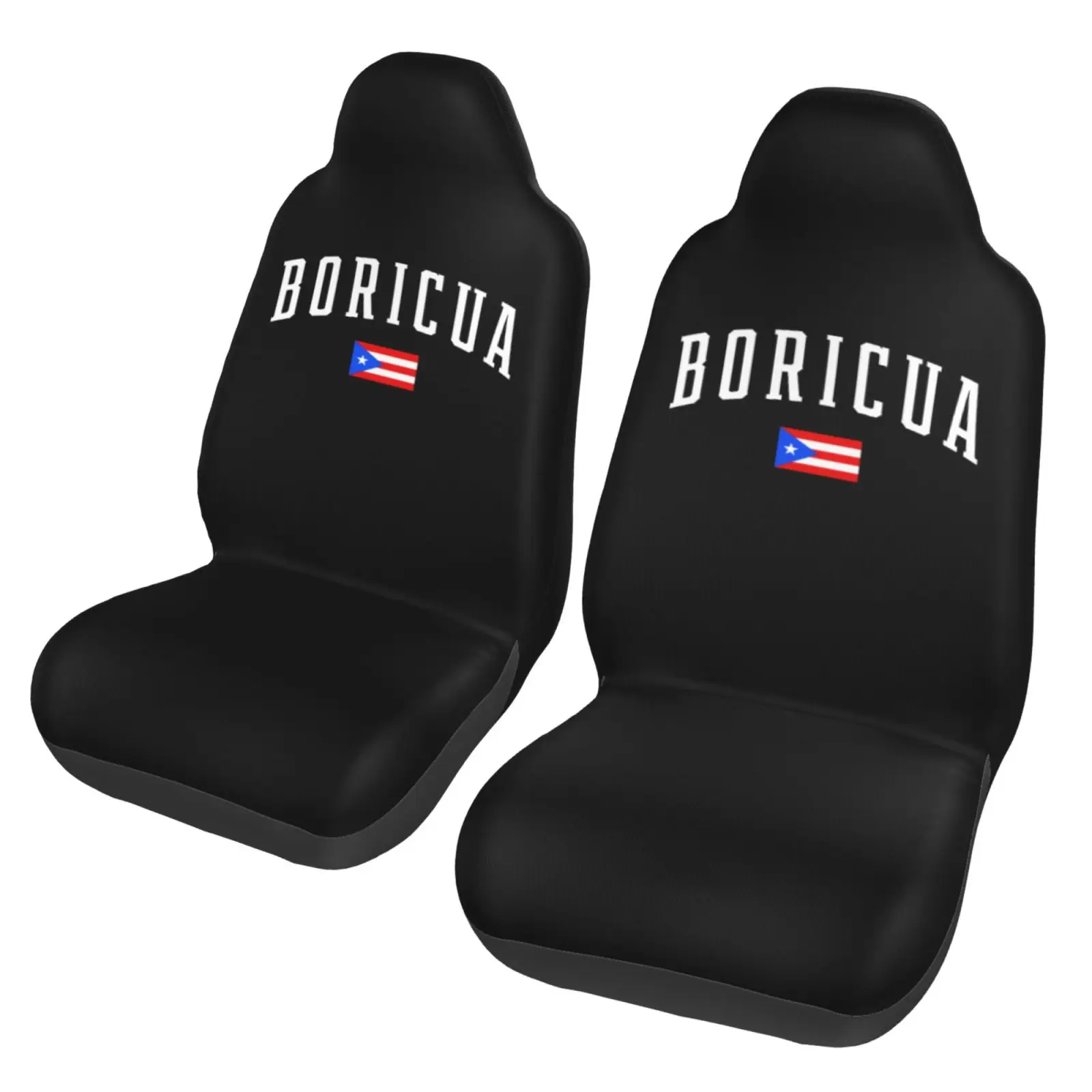 

Cuba Flag Car Seat Cover Anti-Slip Two-Piece Set Car Seat Set Car Accessories Universal for Both Men and Women