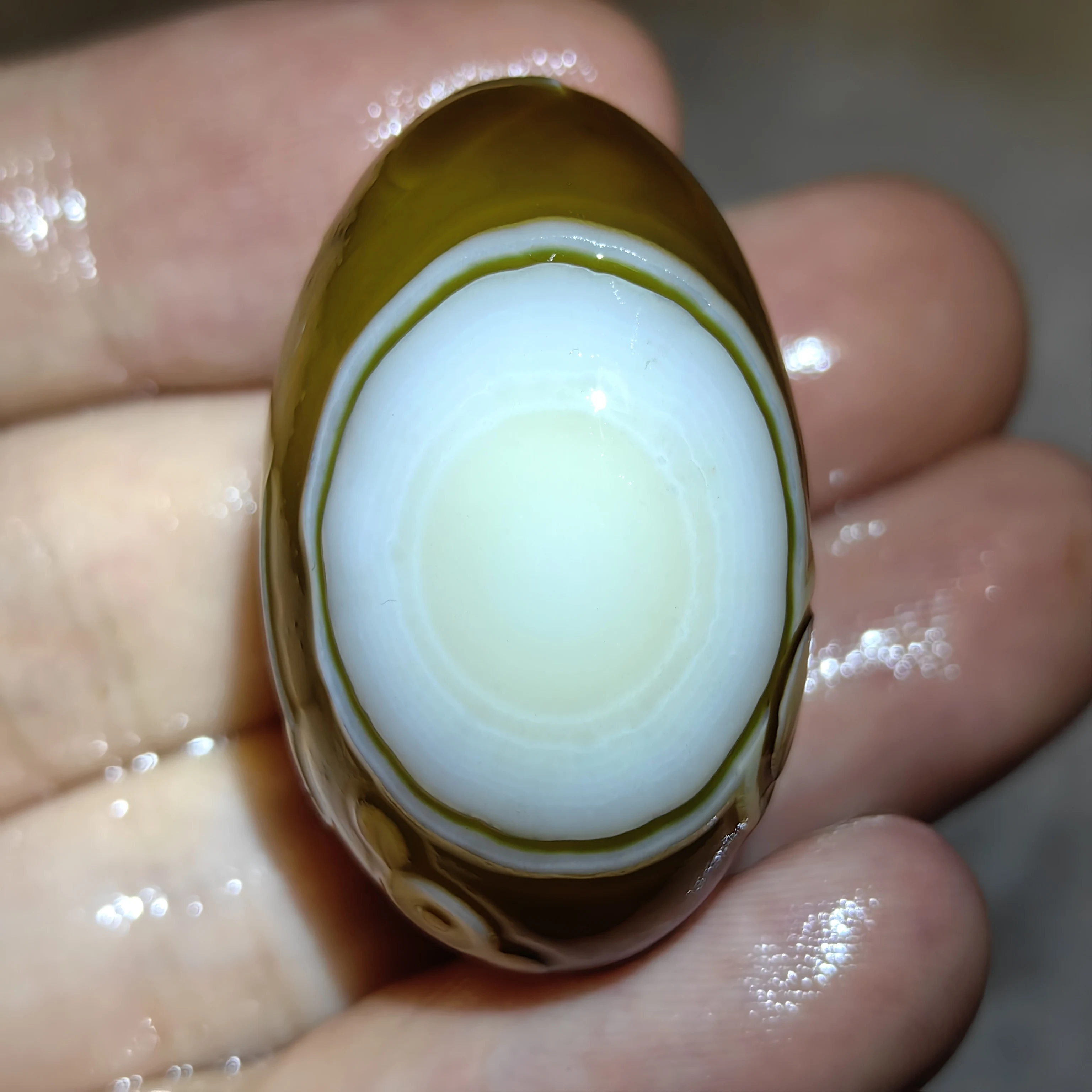 All-natura Wishing Divine Eye Agate for Attract Wealth Good Luck Ward Off Evil Amulet Jewelry DIY Decoration Minerals Gifts