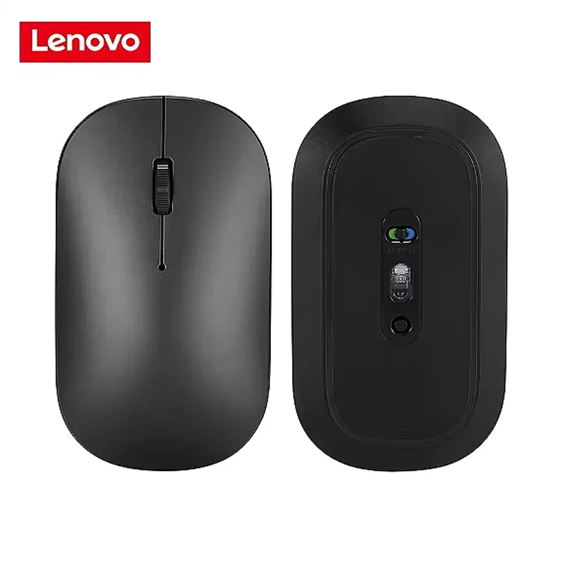 

Мышь Lenovo Xiaoxin Air2 Беспроводная Bluetooth-мышь Двухрежимная мышь 4000 точек на дюйм BT V5.0 Nano для ноутбука Win7/8/10 Mac