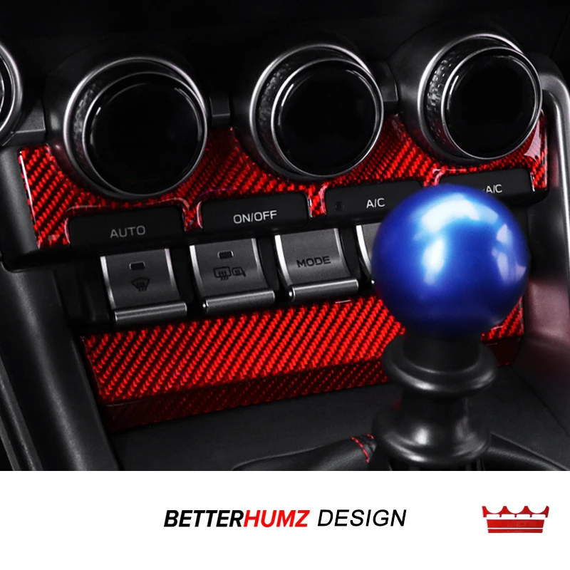 Für Subaru BRZ/Toyota GR86 2021- Carbon Fiber Center Konsole CD Klimaanlage Trim Aufkleber Auto Innen Tuning Zubehör