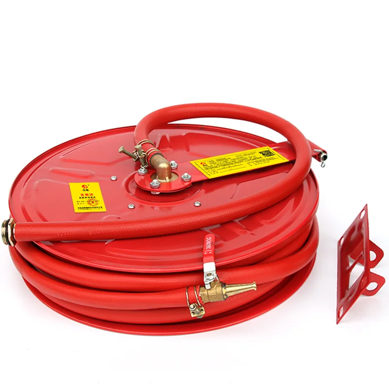 

Flexible Stainless Steel Fire Hose Reel with Mounting Bracket for Class a & B Fires | OEM Service