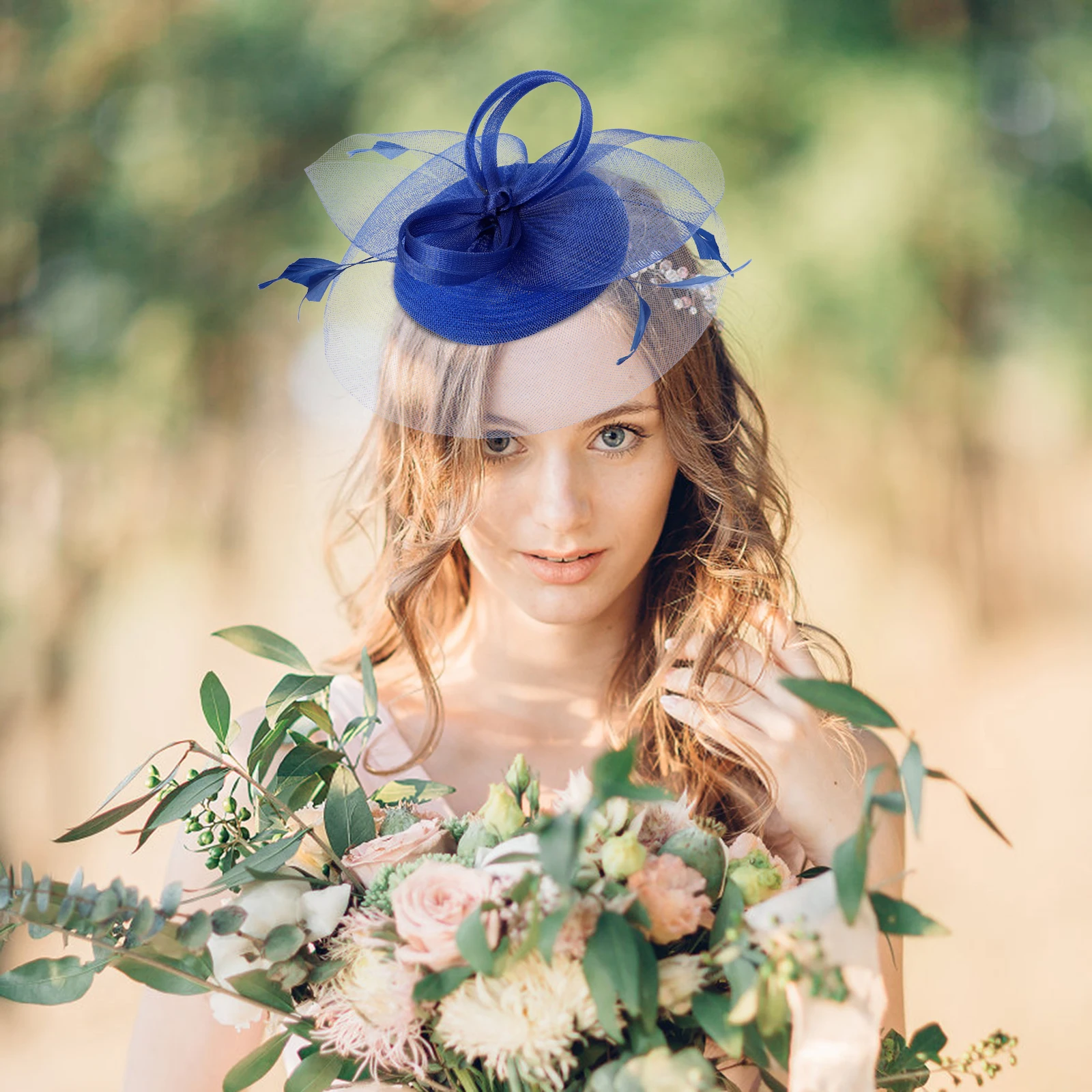 

1 Set Retro Tulle Headwear Women Vintage Fascinator Pillbox Wedding Party Cocktail Hat Headband Accessory Formal