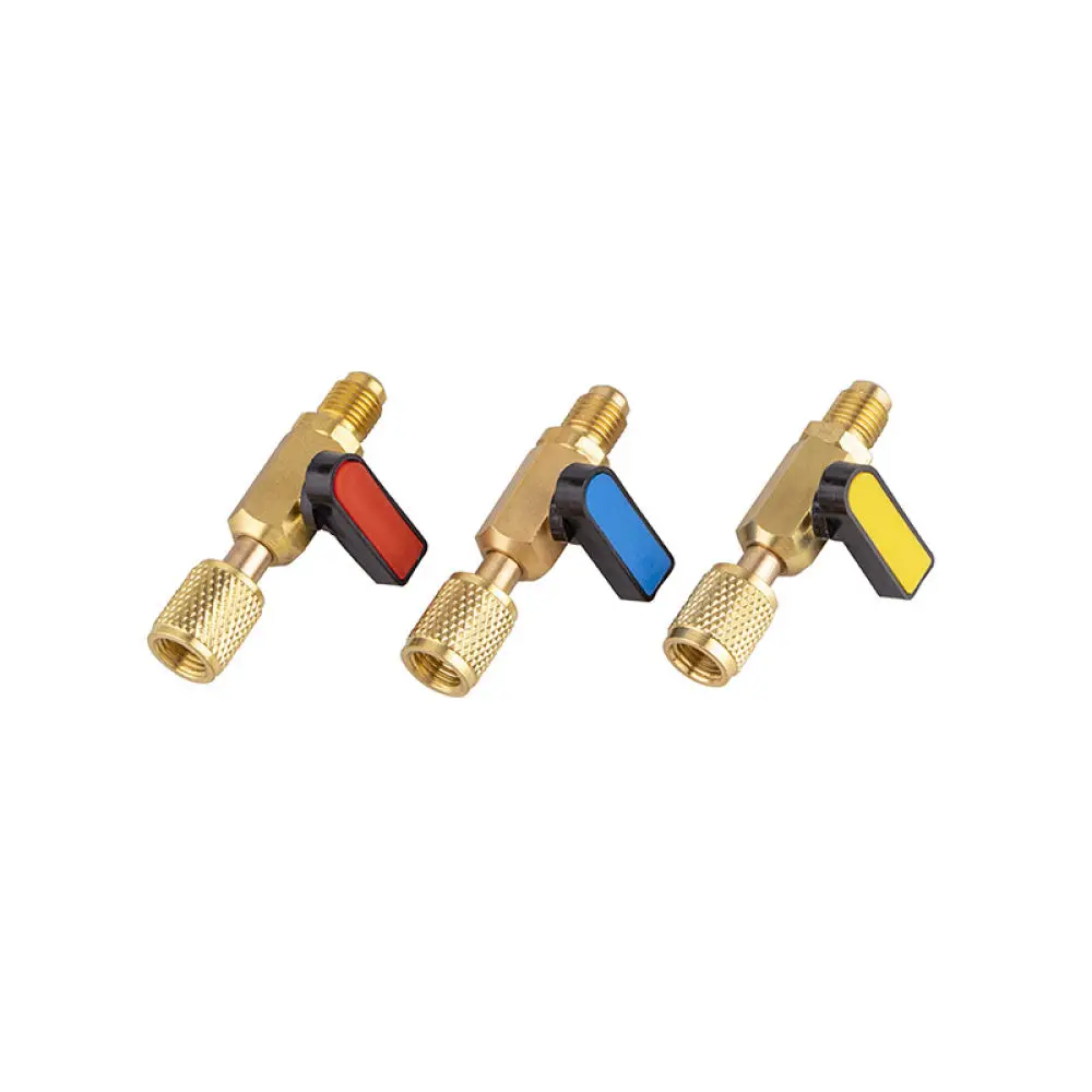 Refrigerant Charging Safety Valve Adaptor For HVAC R410A R22 Air Conditioner Fridge Fluoride Injection Maintenance Tool