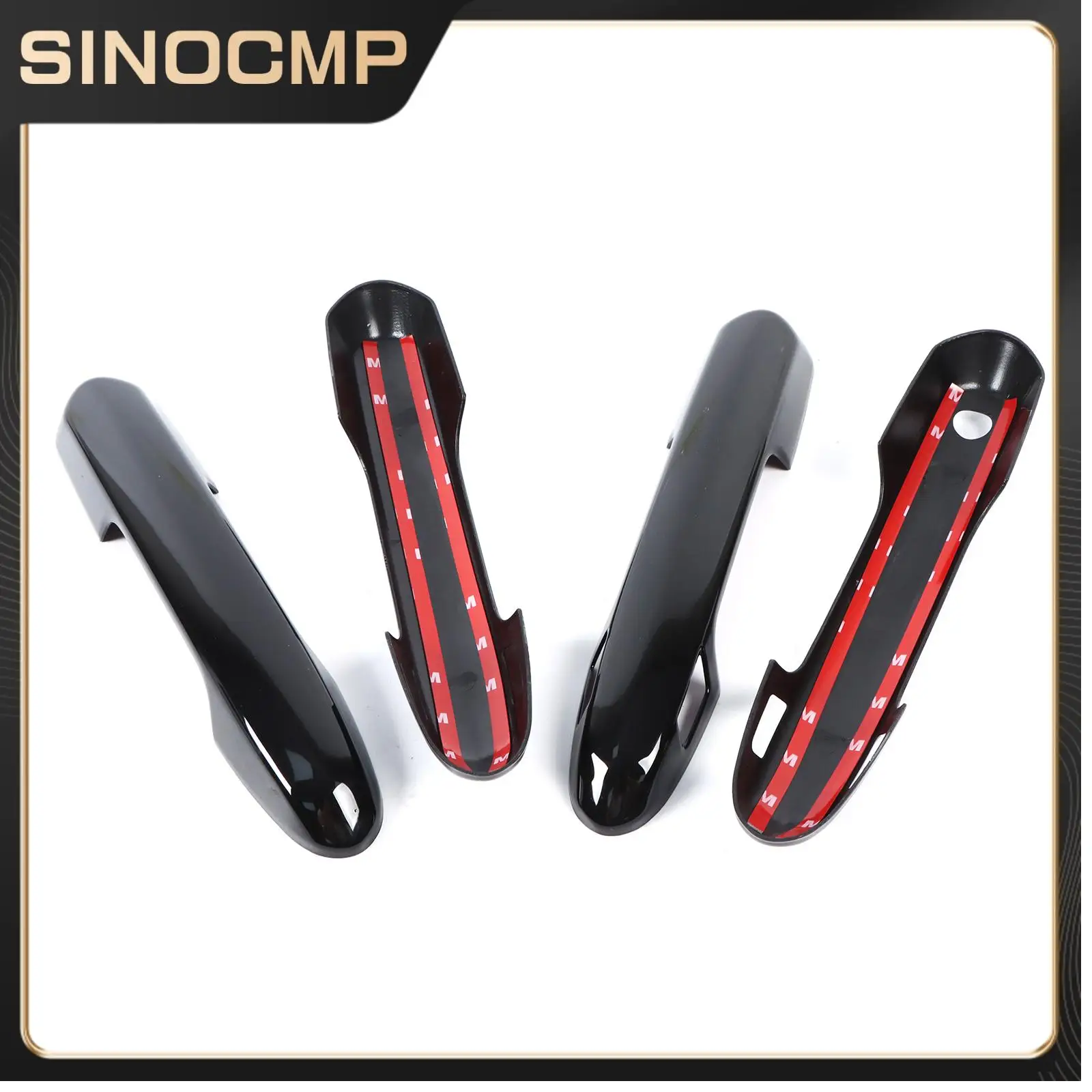 

4 шт. черная накладка на ручку передней двери для Toyota RAV4 2019-2024 внешний аксессуар