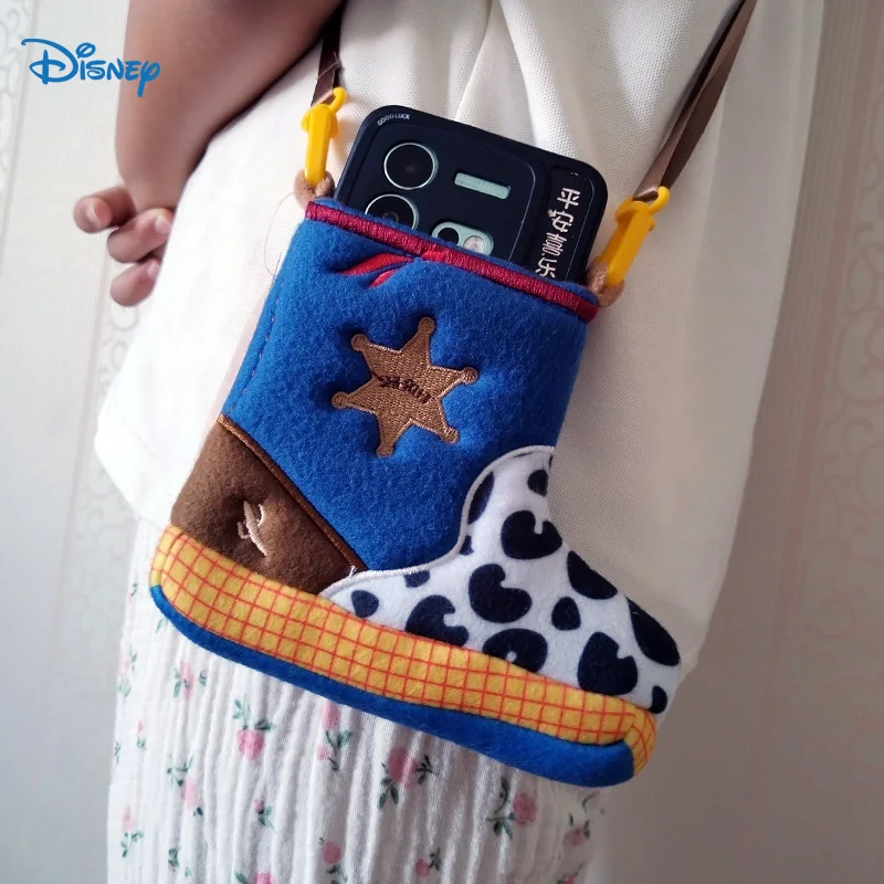 

Funny Disney Woody Plush Coin Purse Portable Phone Bag Cute Cartoon Toy Story Wallet Crossbody Bag Girl Children'S Birthday Gift