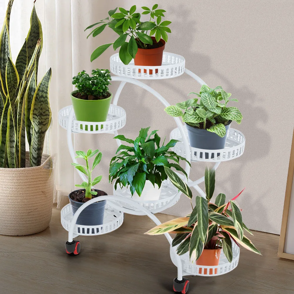 Multi layer Plant Stand Potted Plants Shelf Indoor Flower Rack with Wheels for Home Plant,Stand§,Flower,Stand§,Flower,Shelf