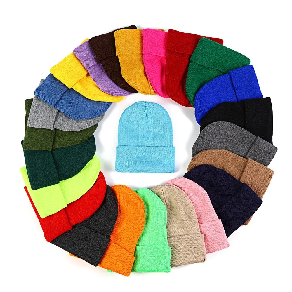 Gorro de punto de otoño e invierno, cúpula Retro, gorro de punto cálido de Color sólido, Sudadera con capucha plana fría y resistente al viento para exteriores, gorro para el frío