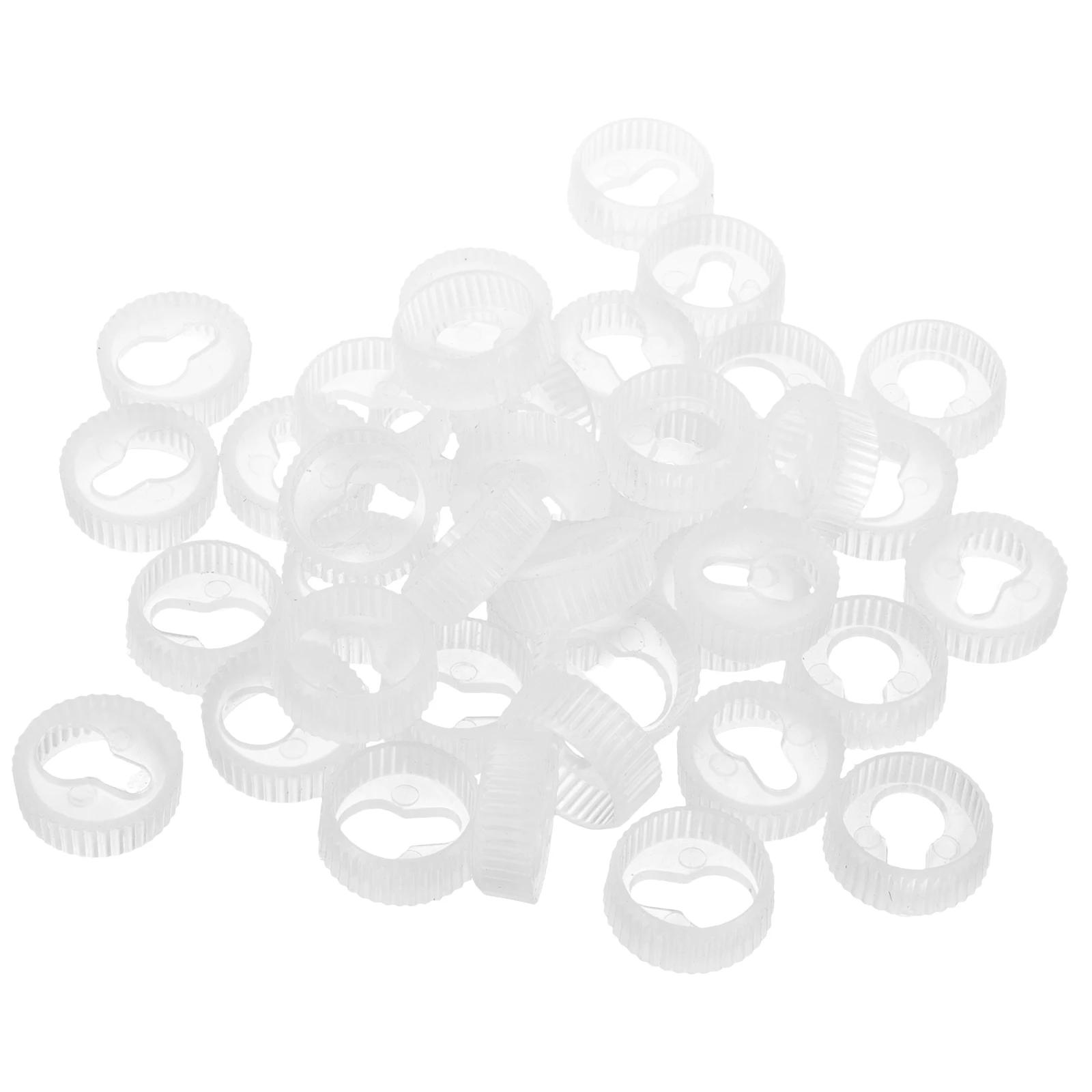 

50pcs Round Gourd Keyhole Hangers Durable Plastic Picture Frames Mirrors Shelf Bracket Mounting Clips Hardware