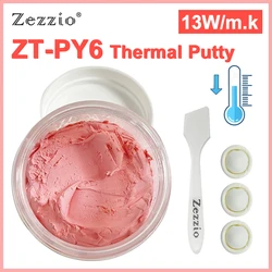 Zezzio-Mastic thermique ZT-PY6 de blocage de la chaleur de haute performance de 13 W/m-k pour le rine de processeur de VGA GPU IC refroidissant 10g 20g 50g