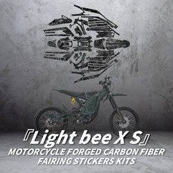 Stickers used for Surron Light bee X S Bike accessories Protective Sticker Kits Forged Carbon Fiber 5D decoration protect paint