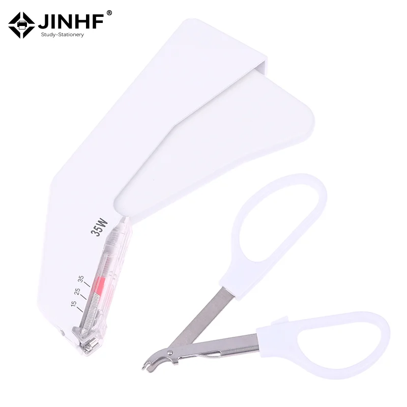 

35W Disposable Medical Skin Stapler Surgery Sterile Skin Stitching Nail Puller W/ Needle Remover Medical Surgery Skin Stitching