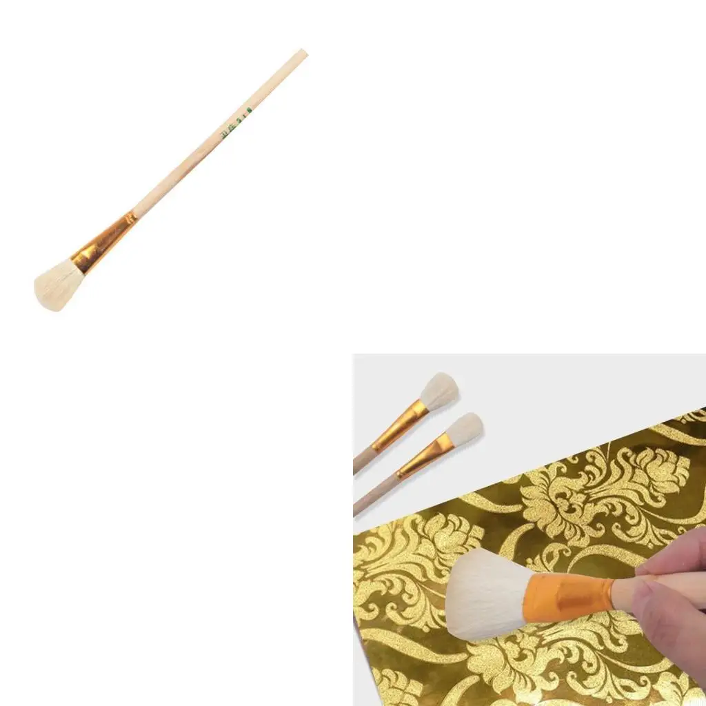 

Мягкие шерстяные кисти для рисования с деревянной ручкой для керамики, керамической живописи, масляной, акриловой, акварельной,