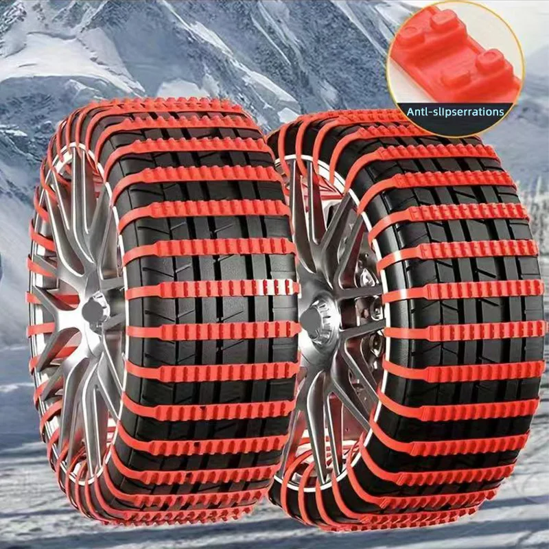 

12pcs Car Truck Anti skid Nylon Tyre Chains Snow Mud Snow Chains Car Security Tire Belt Cable Snow Tire Chain Snow Chains