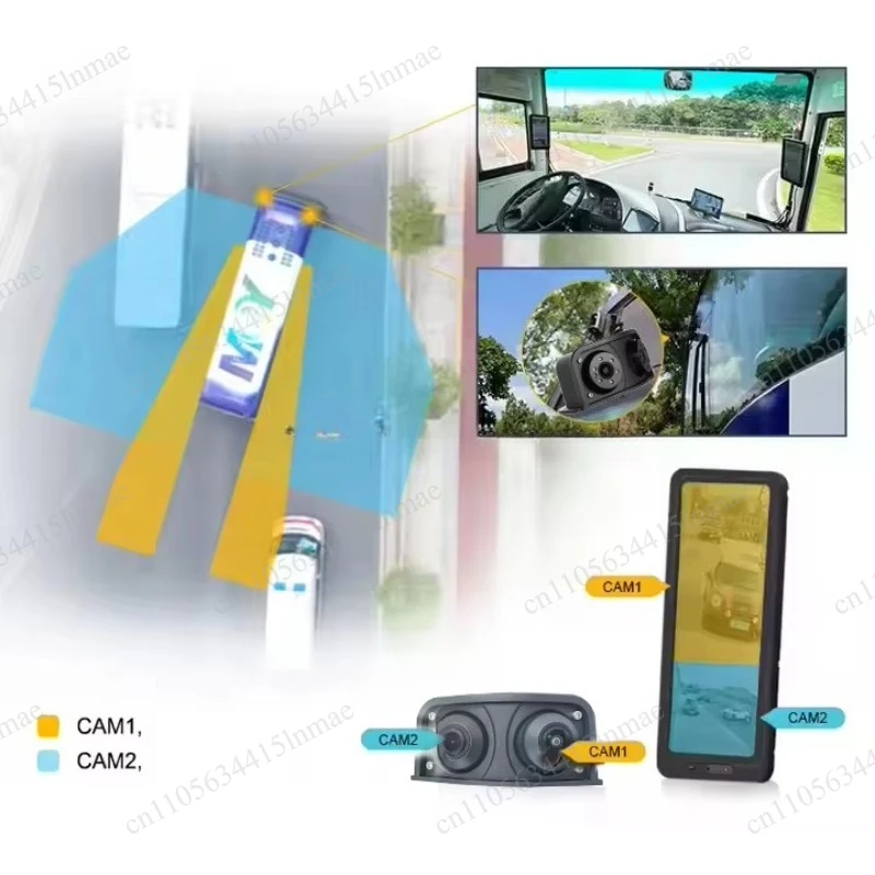 12.3 Inch 1080P IPS Electronic Rearview Mirror Truck Bus Blind Spot Viewing Angle