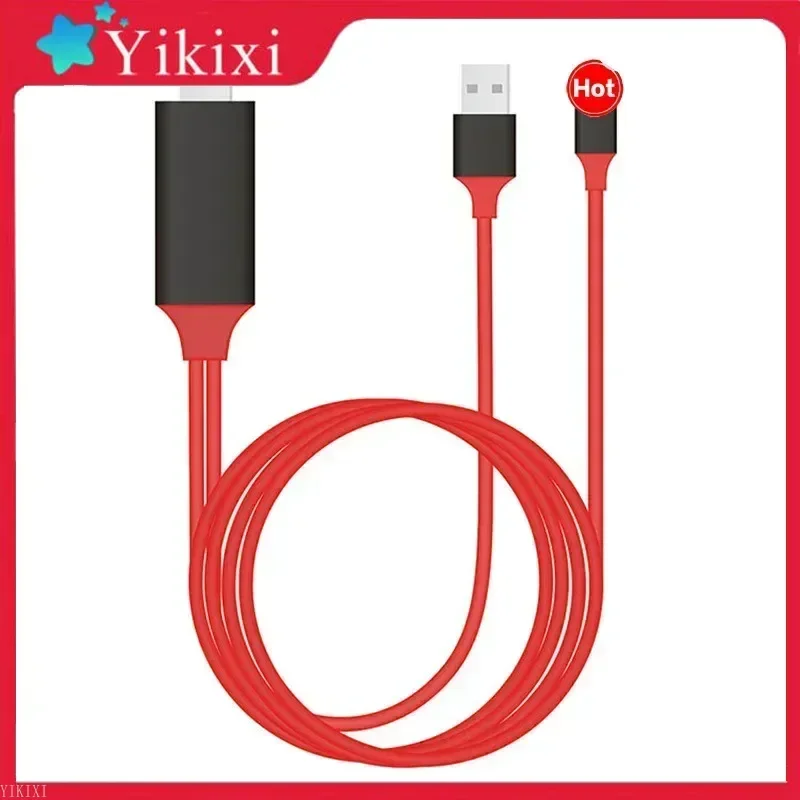 

For Apple Interface to HDMI-compatible CABLE-1080P HDTV to HDMI-compatible Adapter Cable for iPhone Mobile to TProjection Cable
