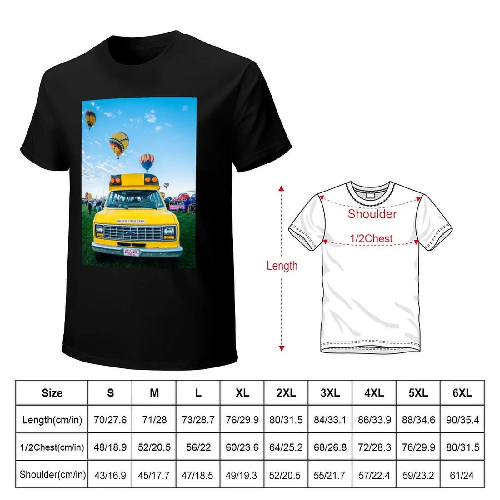 Hot Air Balloon Chase Crew T-Shirt vintage clothes anime plus sizes mens graphic t-shirts hip hop