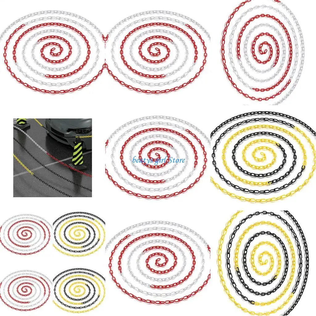 

C7AB Plastic Safety Fencing 20M With High Visibility Design Quick Assembly Safety Chain Barrier For Construction Site