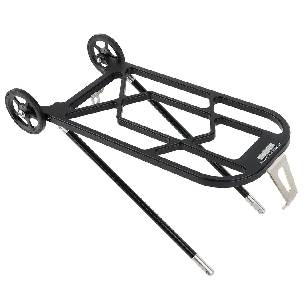

CNC Alloy Rear Cargo Rack Rear Cargo Rack High Strength Bike Mount Rack Lightweight Bicycle Cargo Support Aluminum