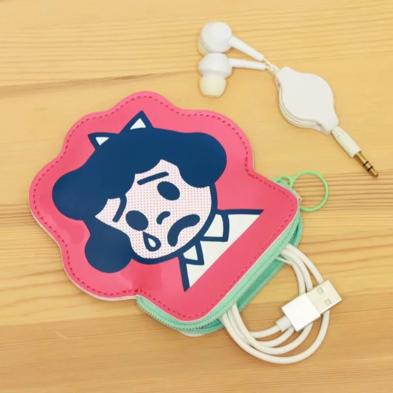 Harada Harada anime PU cuir mignon pendentif porte-monnaie porte-monnaie sac de rangement dessin animé en cuir PU fermeture éclair porte-monnaie cadeaux nouveau