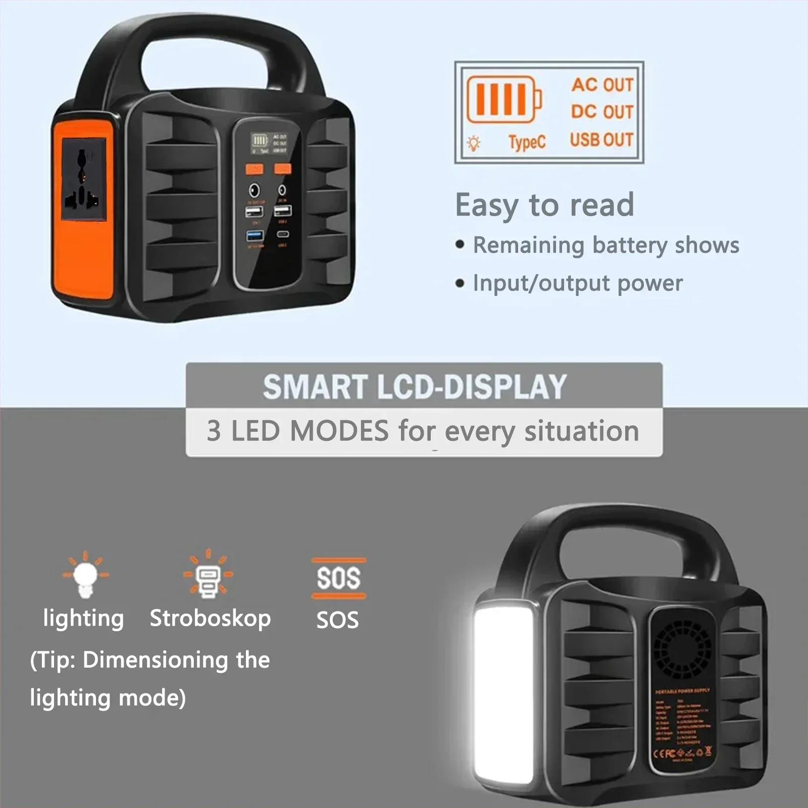 Purfield ที่ชาร์จไฟในแบตสำรองแบบพกพา220V 150W 42000mAh สถานีฉุกเฉินพกพาได้สำหรับตั้งแคมป์กลางแจ้ง