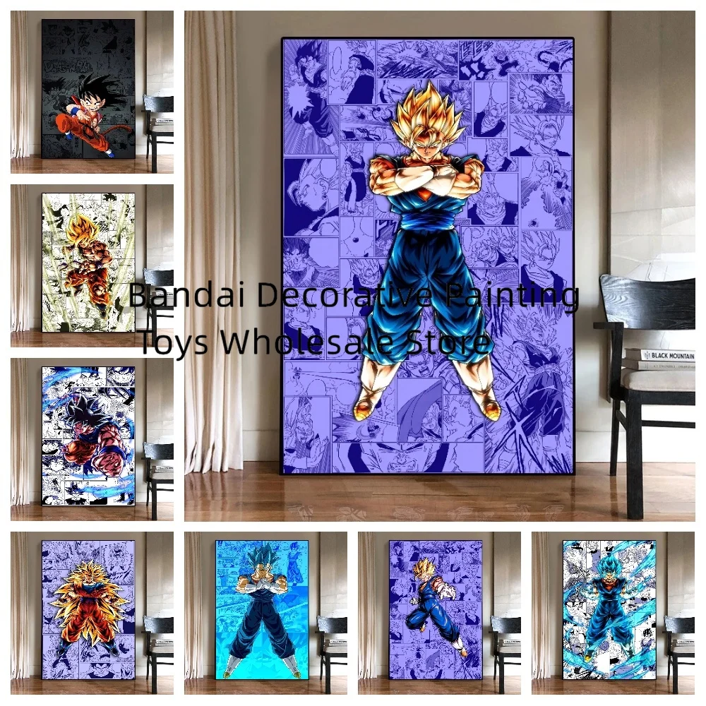 Pintura de lienzo de Anime para paredes, decoración de Goku de siete Dragon Ball, impresiones modulares, póster para dormitorio de niños, imagen para el hogar, regalos