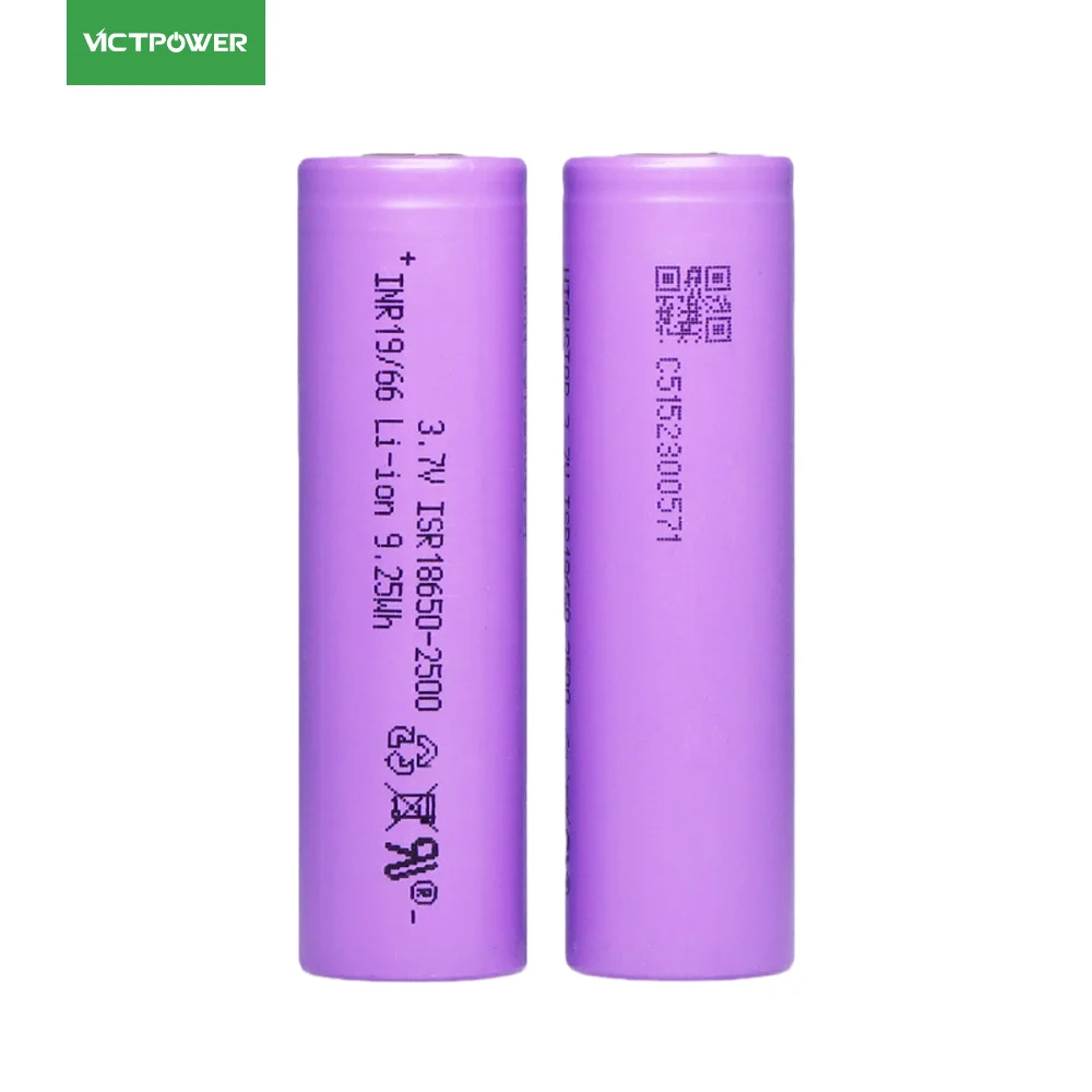 

Rechargeable lithium-ion battery INR/ISR18650-3.7V 2500mAh 12C-30A is suitable for power tools, lithium batteries, electric cars