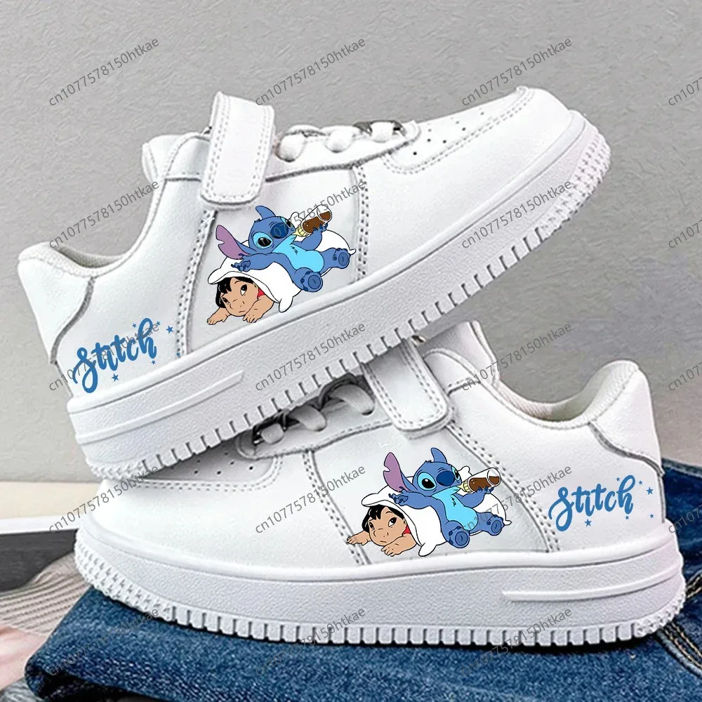 

Детские кроссовки Stitch Shoes, студенческие повседневные баскетбольные кроссовки, детские кроссовки для девочек и мальчиков, модная спортивная обувь для бега 1009