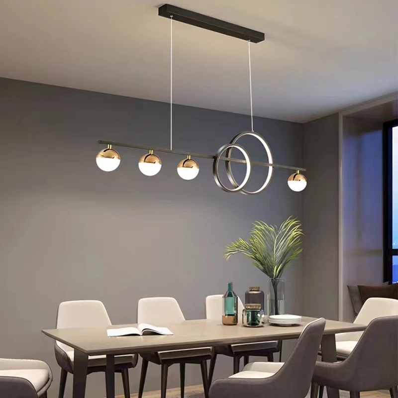 Modern Minimalist Led Pendant Lights for Kitchen Table Dining Room Office Chandelier Nordic Creative Pendant Light Decor Lamp