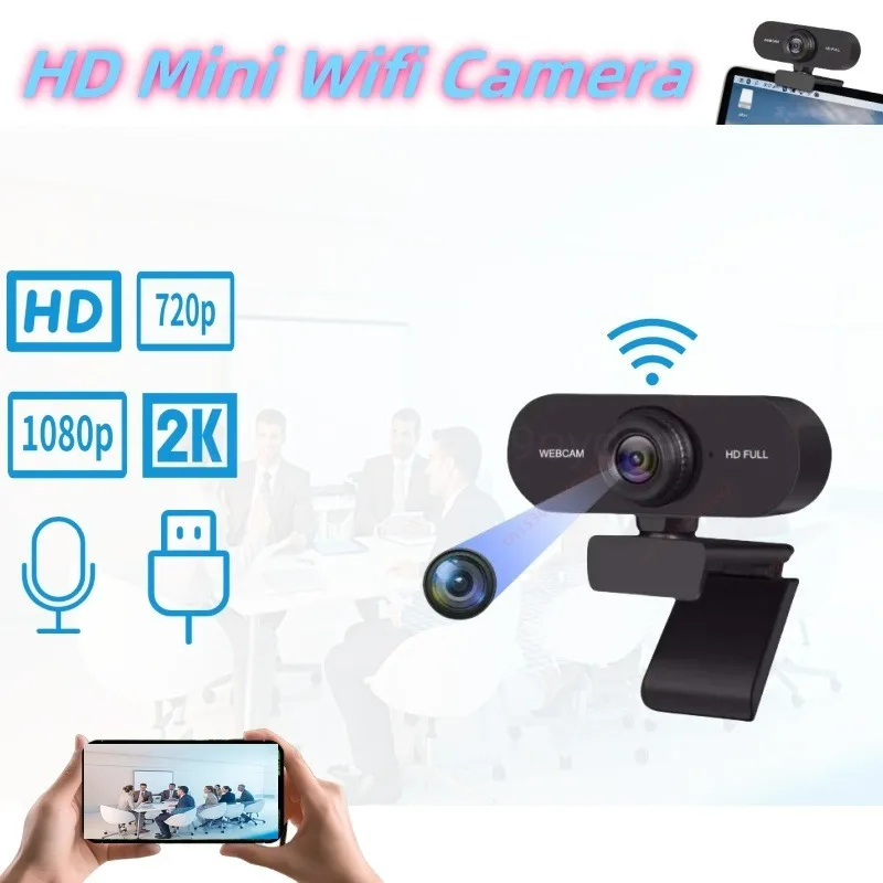 720P 1080P HD Mini Wifi Camera 2K Autofocus Micro Recorder IP Webcam Remote View Camcorder Built In Microphone Driving Recorders