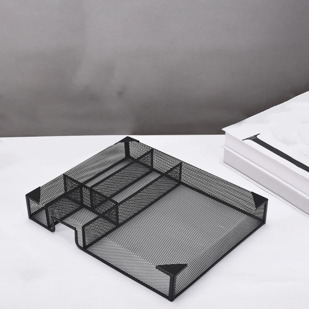 

Mesh File Organizer For Desk Metal Document Holder Folder Storage Box Office Organization Magazine Rack Desktop Organizer