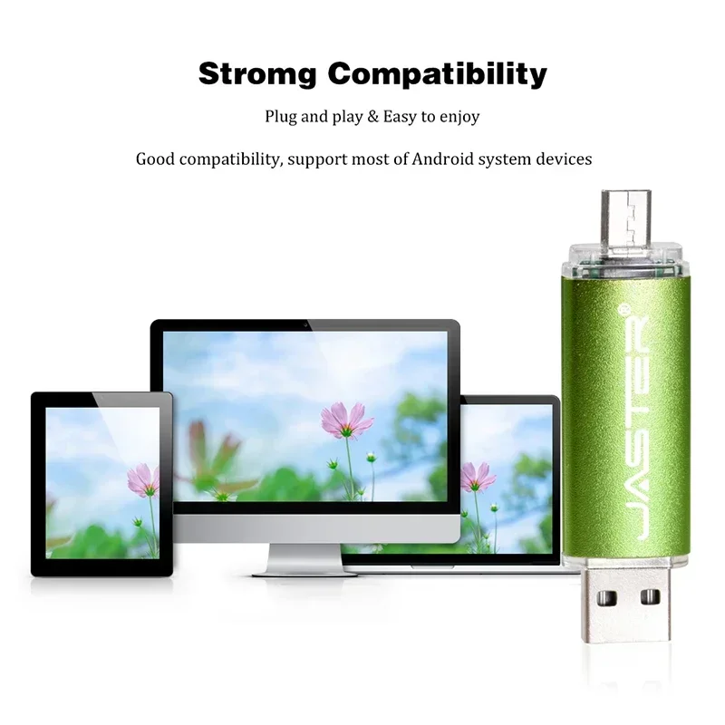 JASTER 2 in 1 Micro USB Flash Drive otg Colorful Memory Stick 64GB Pen Drive 32GB High Speed USB Stick 16GB 8GB