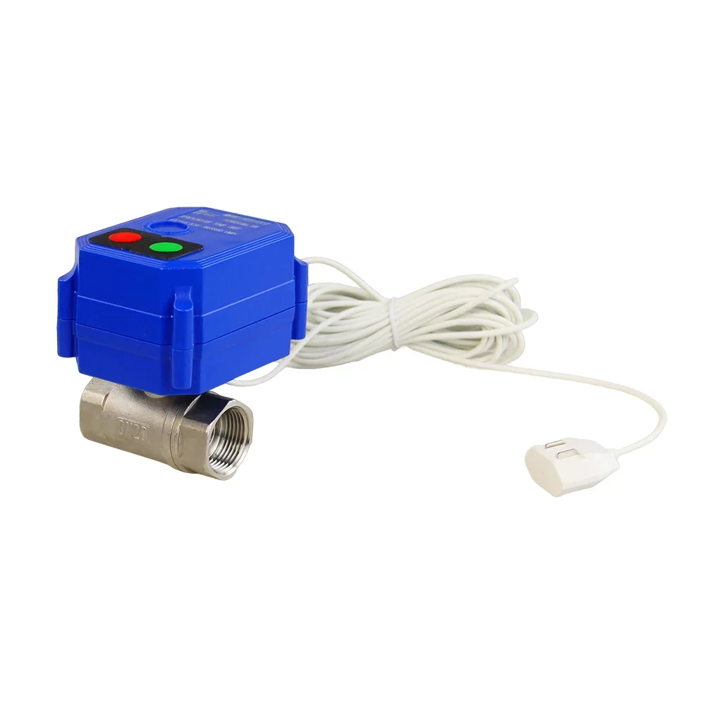 Smart Water Leakage Detection System Leakguard Kit Electrical Water Valve Leak Detector