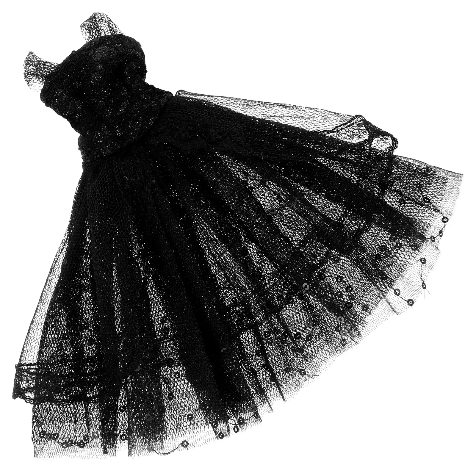 Tutu Dance Dress Skirt Wedding for Dolls Girl Baby Clothes Bride Girls Black Party Tricolor Formal