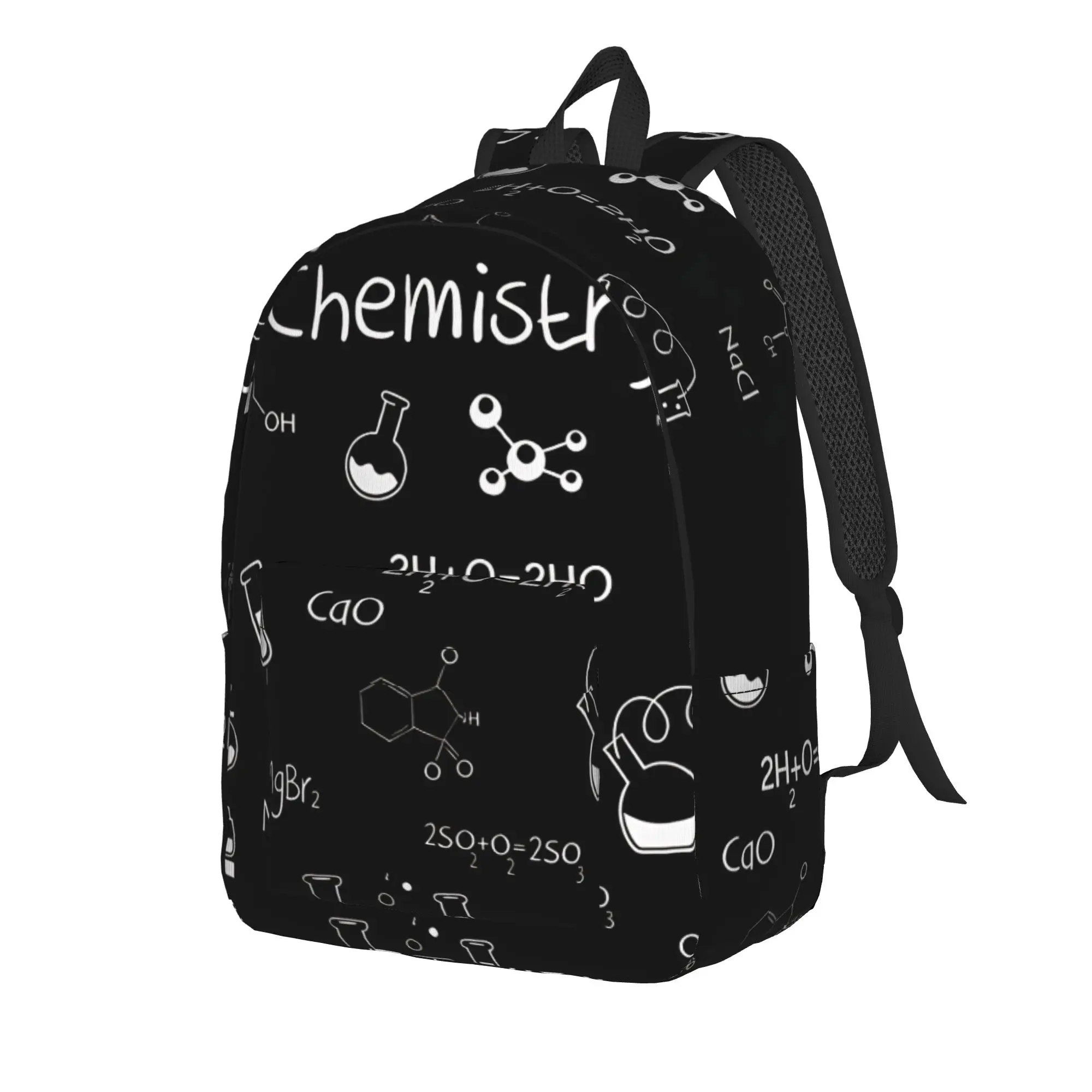 Organic Chemistry Formula Sketch Backpack  Outdoor Backpacks Girl Modern High School Bags Colorful Durable Rucksack