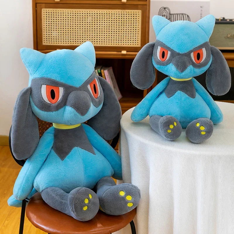 

Pokemon Riolu Morpeko Lucario плюшевые игрушки 35-80 см Kawaii подушка мягкие рождественские подарки для детей Покемон аниме плюшевые куклы