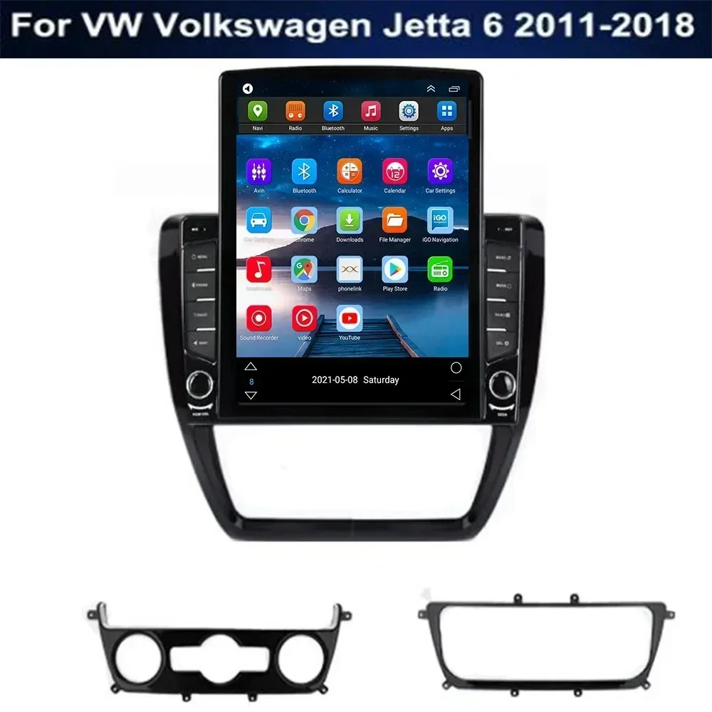 Autoradio Android 13 de 9.7 Pouces, Navigation GPS, RDS, Lecteur Vidéo, Limitation, pour Voiture VW Volkswagen Jetta 6 (2011-2038)