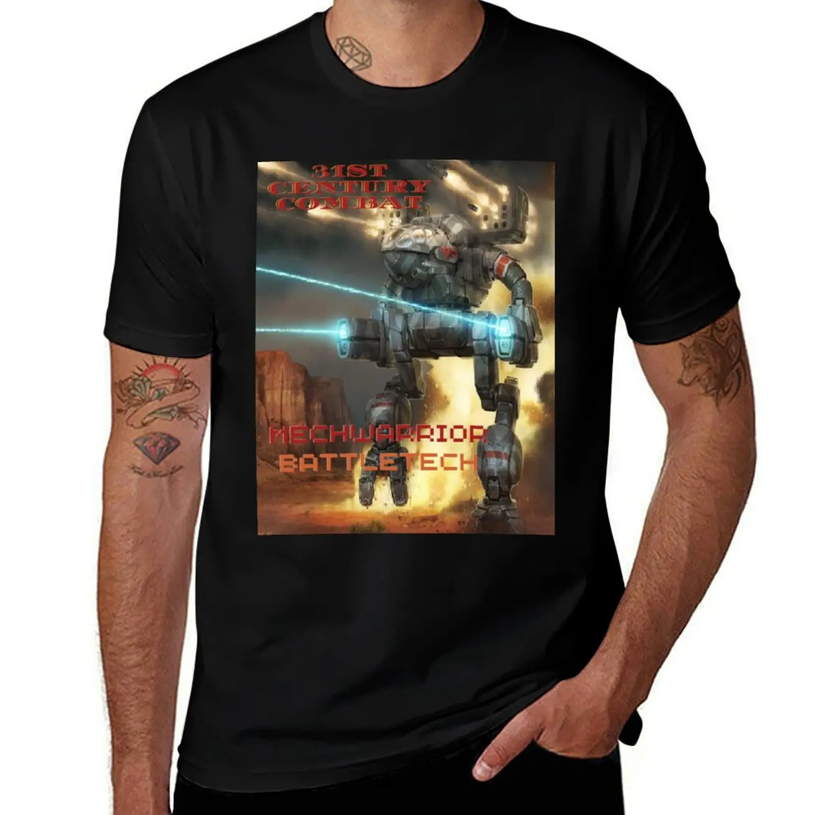 

shirts T-Shirt for for t dark humor cotton Mechwarrior design T-Shirt shirts shirts funny t t Battletech man theme man