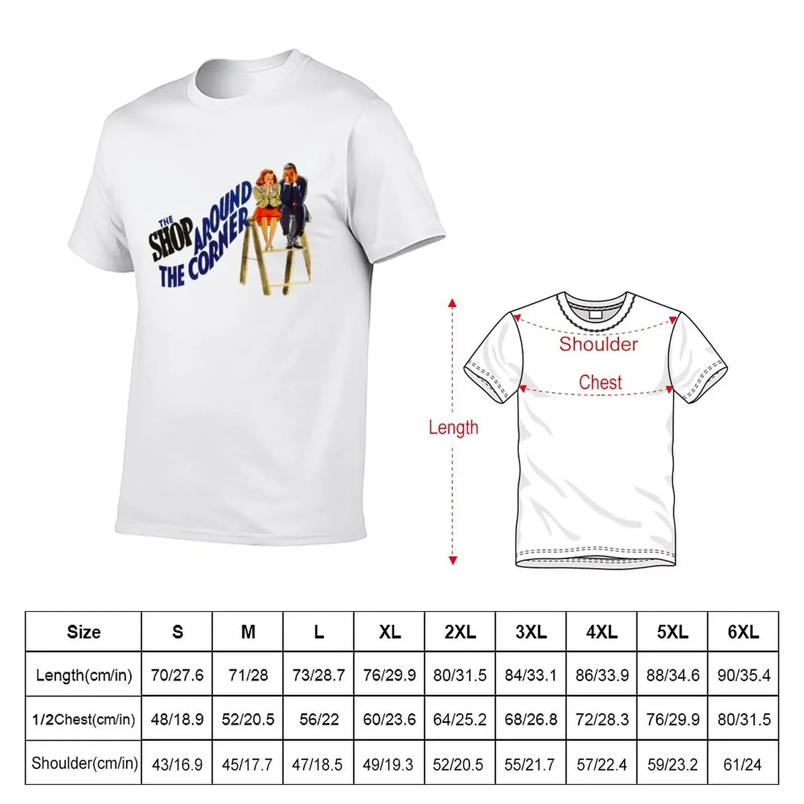 New Shóp áróúnd thé Córnér Móvié Póstér 1 T-Shirt Oversized t-shirt cute tops boys white t shirts men graphic t shirts