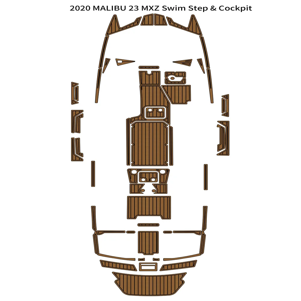 

2020 MALIBU 23 MXZ Swim Platform Cockpit Pad Boat EVA Foam Teak Deck Floor Mat