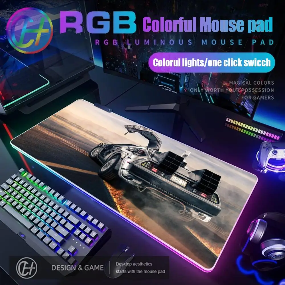 

Back to the Future RGB Mouse Pad Large LED Light Non-Slip Rubber Base Waterproof Office PC Home Best Price Desk-Mat