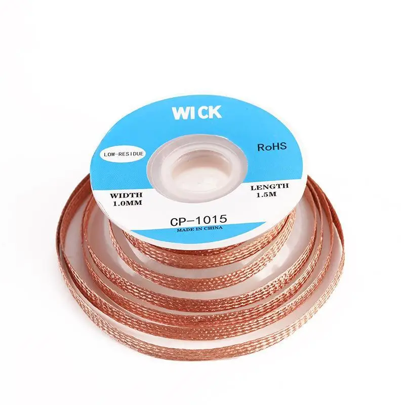 1.5/ Copper Welding Wire Desoldering Mesh Braid Tape Welding Point Solder Soldering Tool Of Electronic PCB Circuit Board