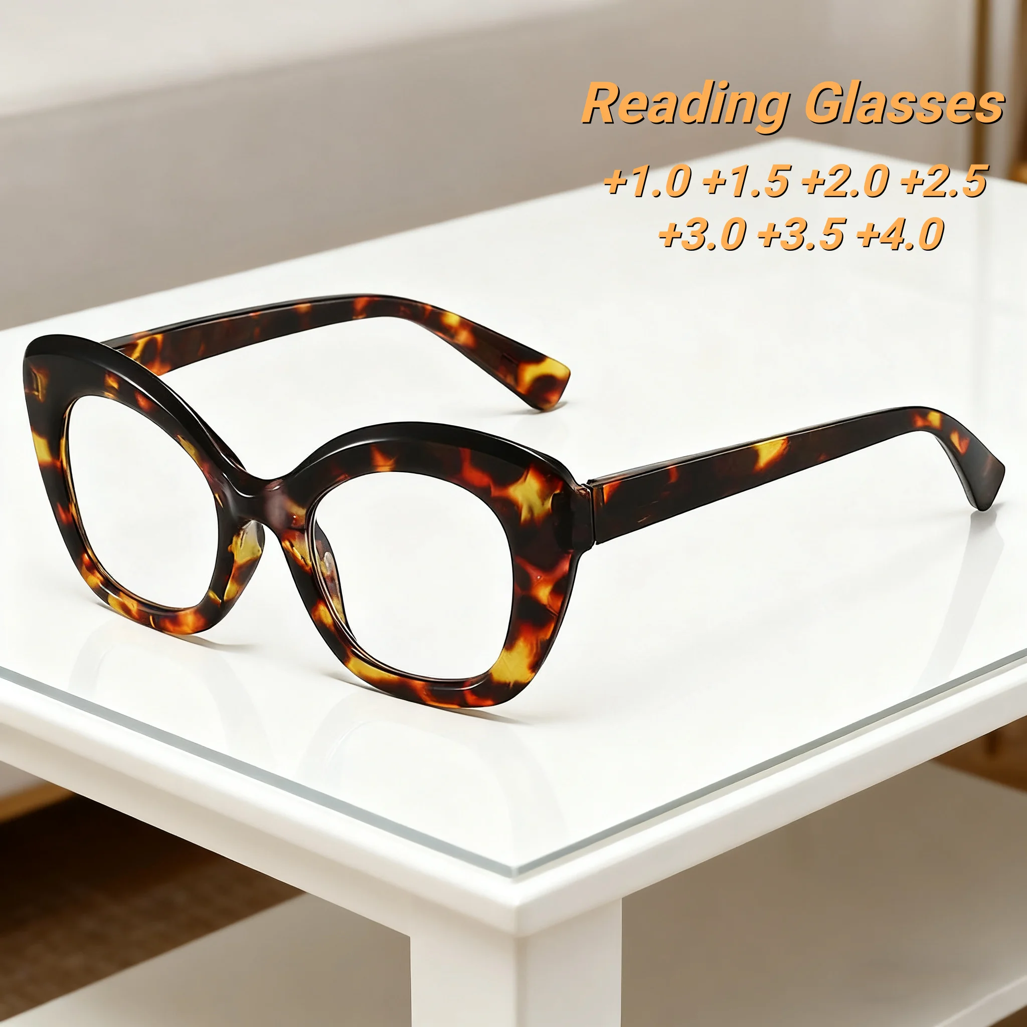 

Retro Personalized High-definition Large Frame Women's Reading Glasses Fashionable Neutral High-quality Anti Blue Light Glasses
