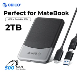 ORICO Taichi Portable SSD 500MB/S External Solid State Drive 2.5 Inch 2TB 1TB 512GB Type- C PSSD for HUAWEI MateBook Laptop