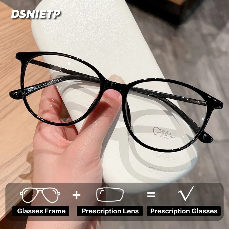 ISLINO Fashion Women's Customizable Prescription Glasses Progressive Photochromic Anti Blue Light Reading Glasses Myopia Eyewear