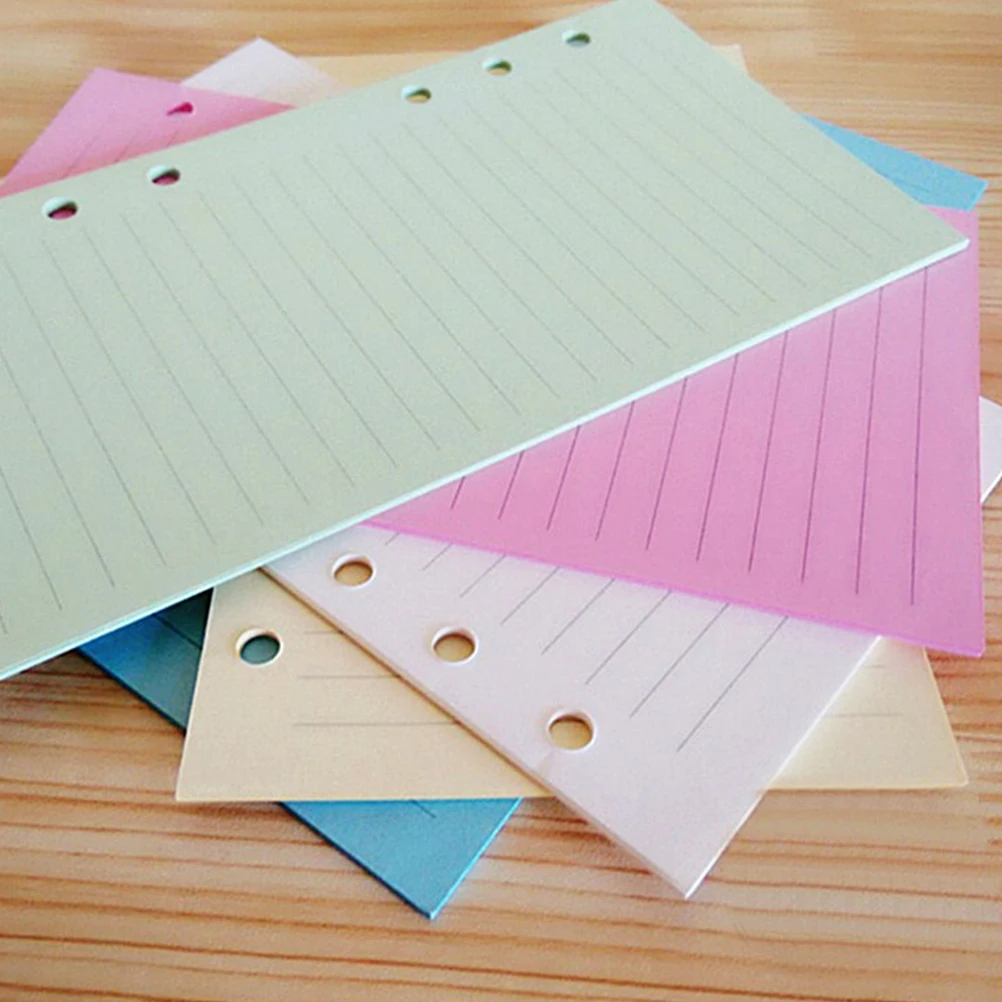 

3 Books Loose Leaf Notebook Paper Notepad Replacement Refills 6 Holes Thick Smooth Planner Binder Inserts 6 Holes Paper Refills