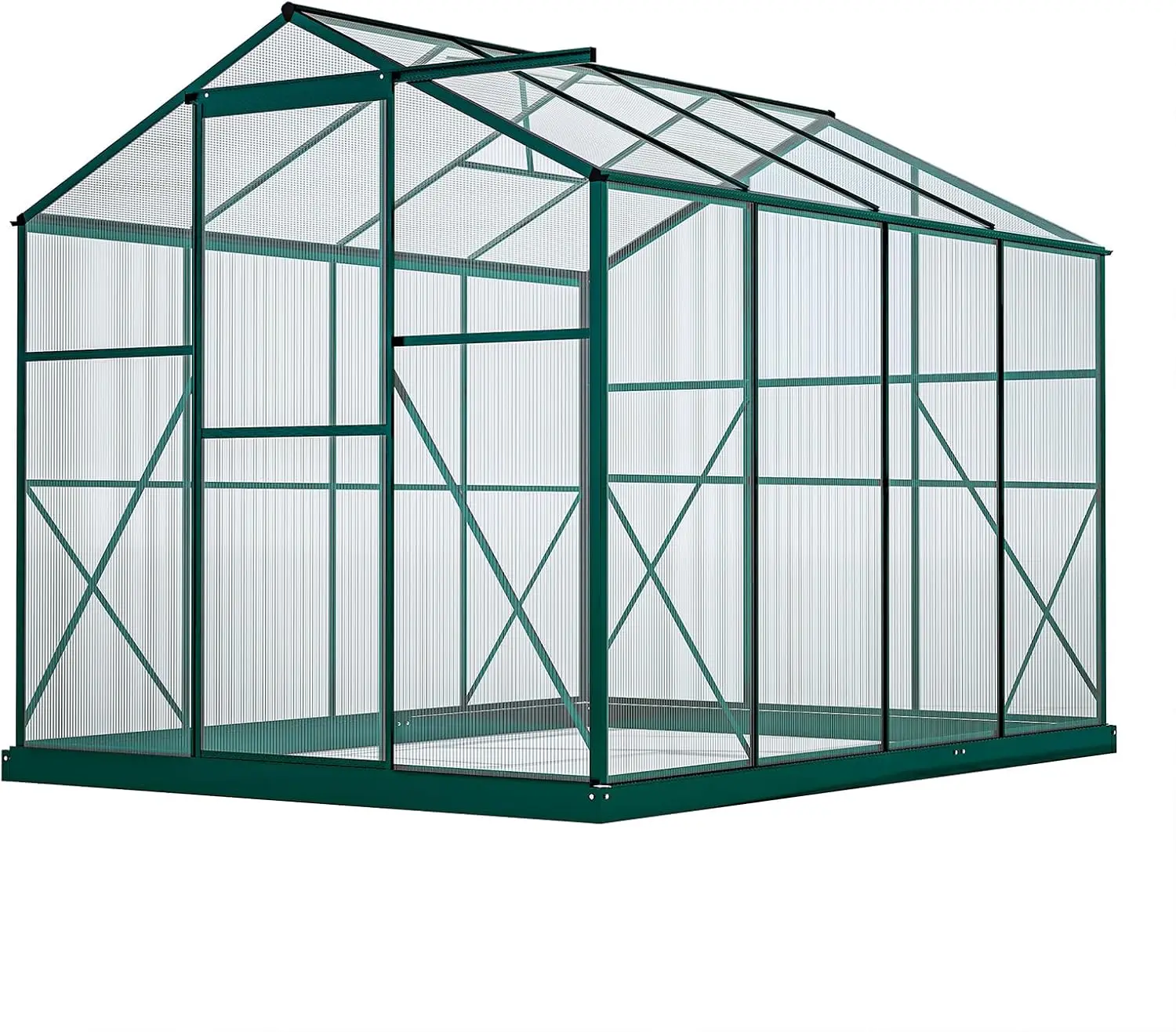 

Теплицы 6x8 футов, с УФ-защитными поликарбонатными панелями и алюминиевым каркасом, для улицы, Invernaderos Para Plantas Exterior