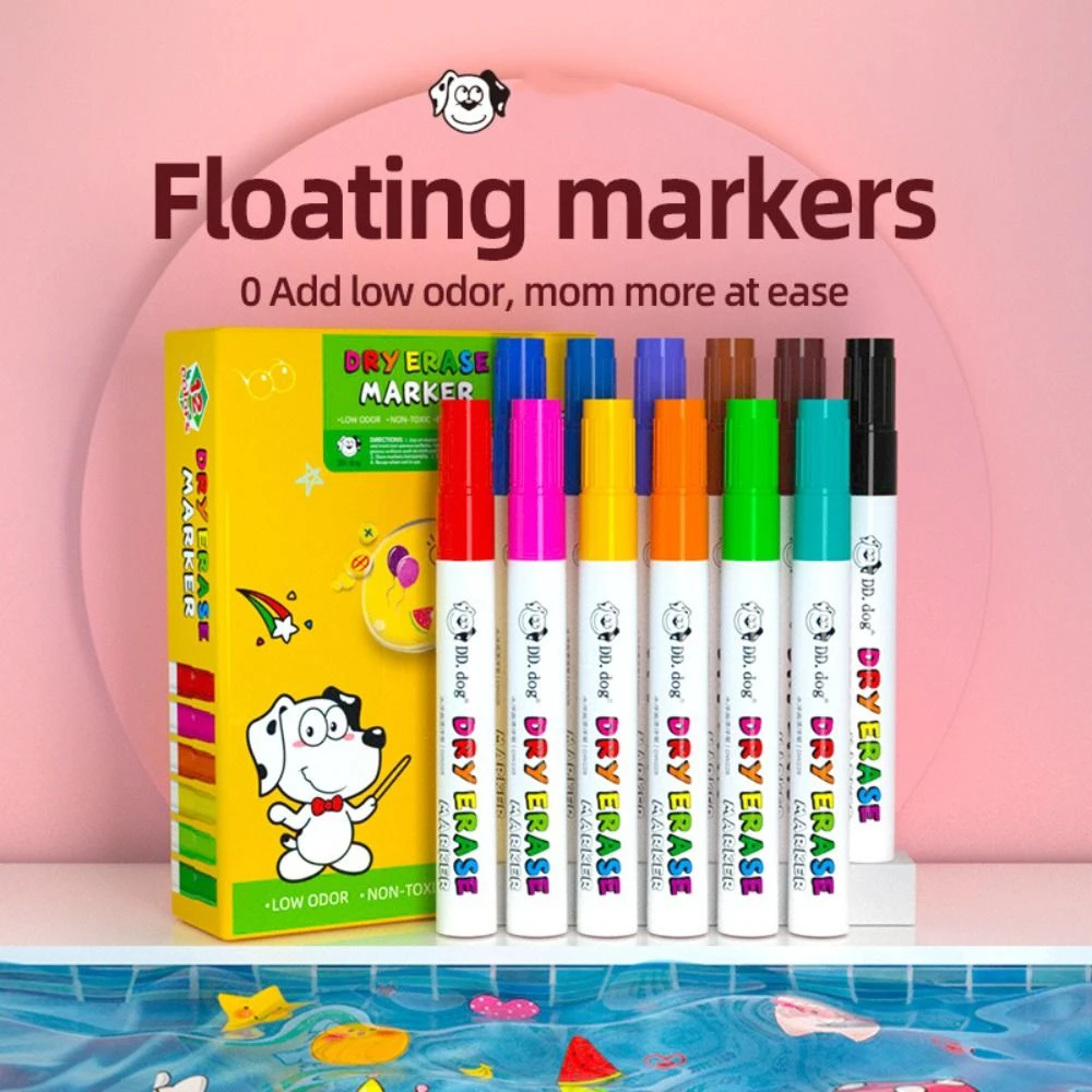 

Safety Water Floating Painting Brush Odorless Erasable Magical Water Painting Pen Colorful Interesting Graffiti Watercolor Pen